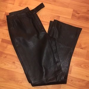 Clothes By Revue 100% Lambs Leather Black Pants